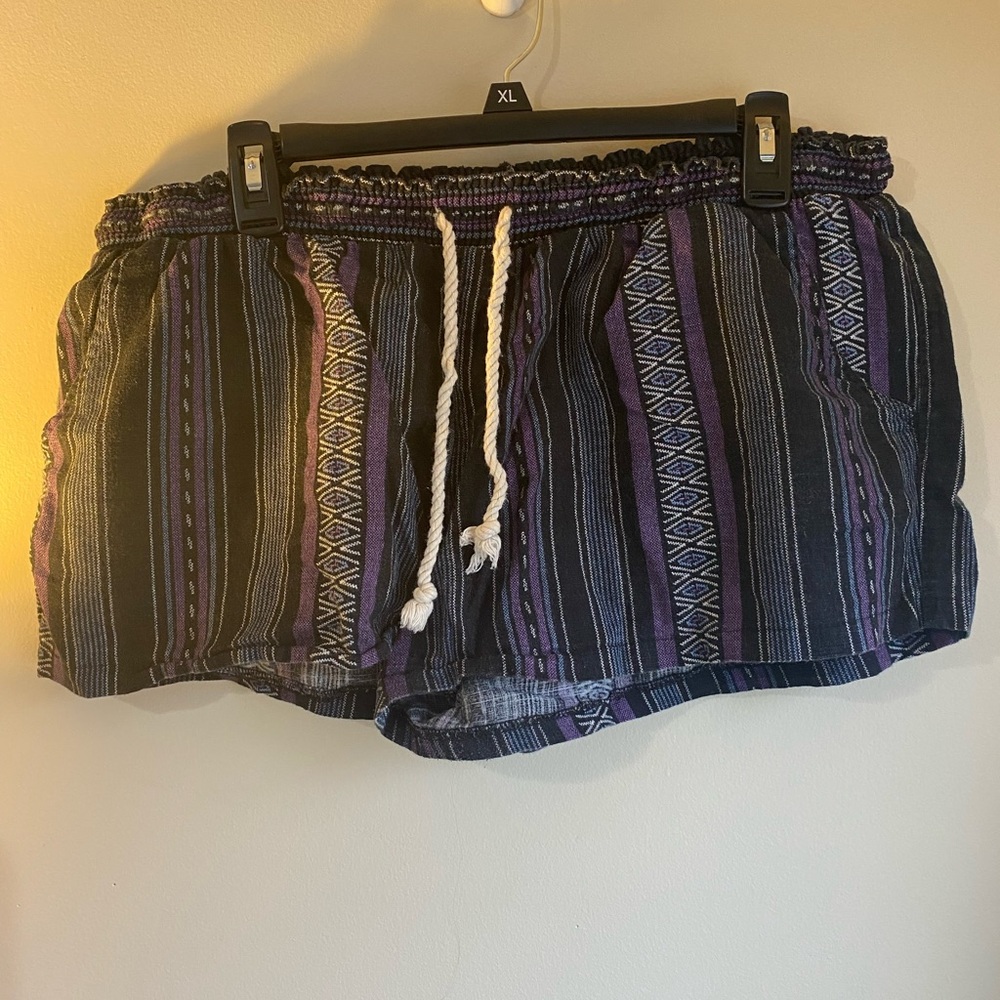 Aztec printed cotton shorts. Gently worn.